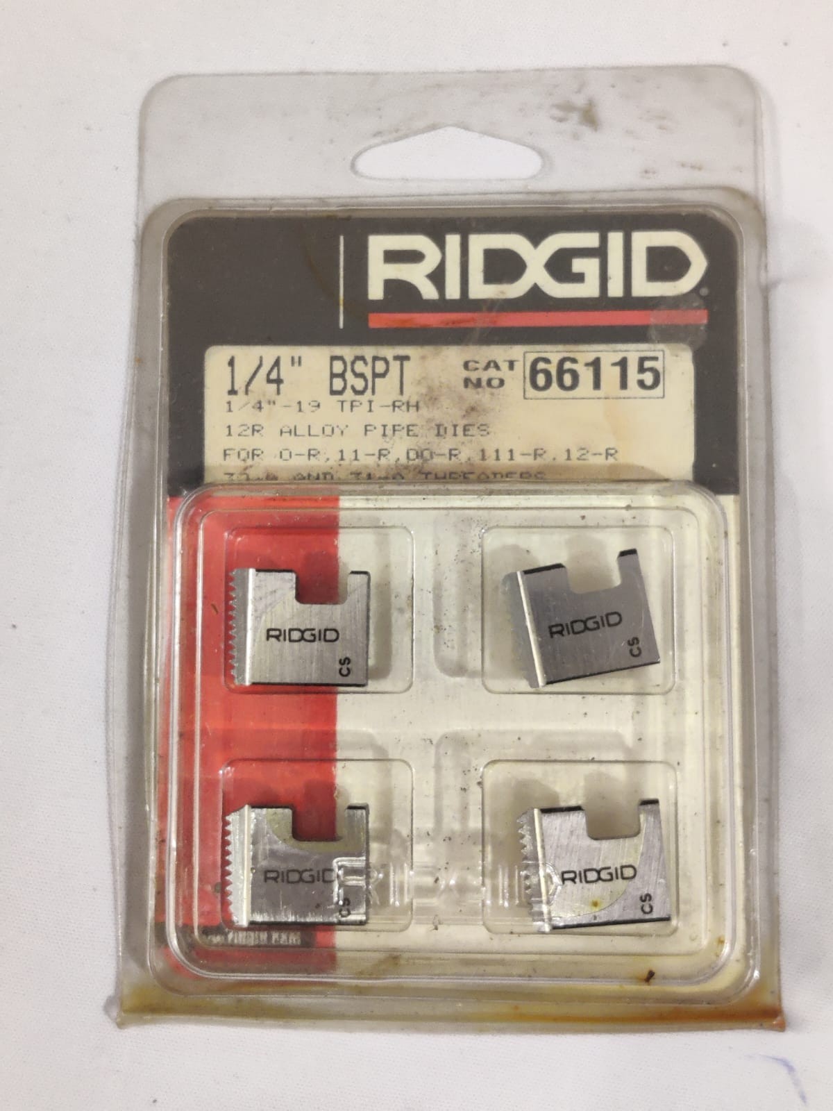 RIDGID 66115 1/4″ BSPT 12R ALLOY PIPE DIES Lot of 2 Pack