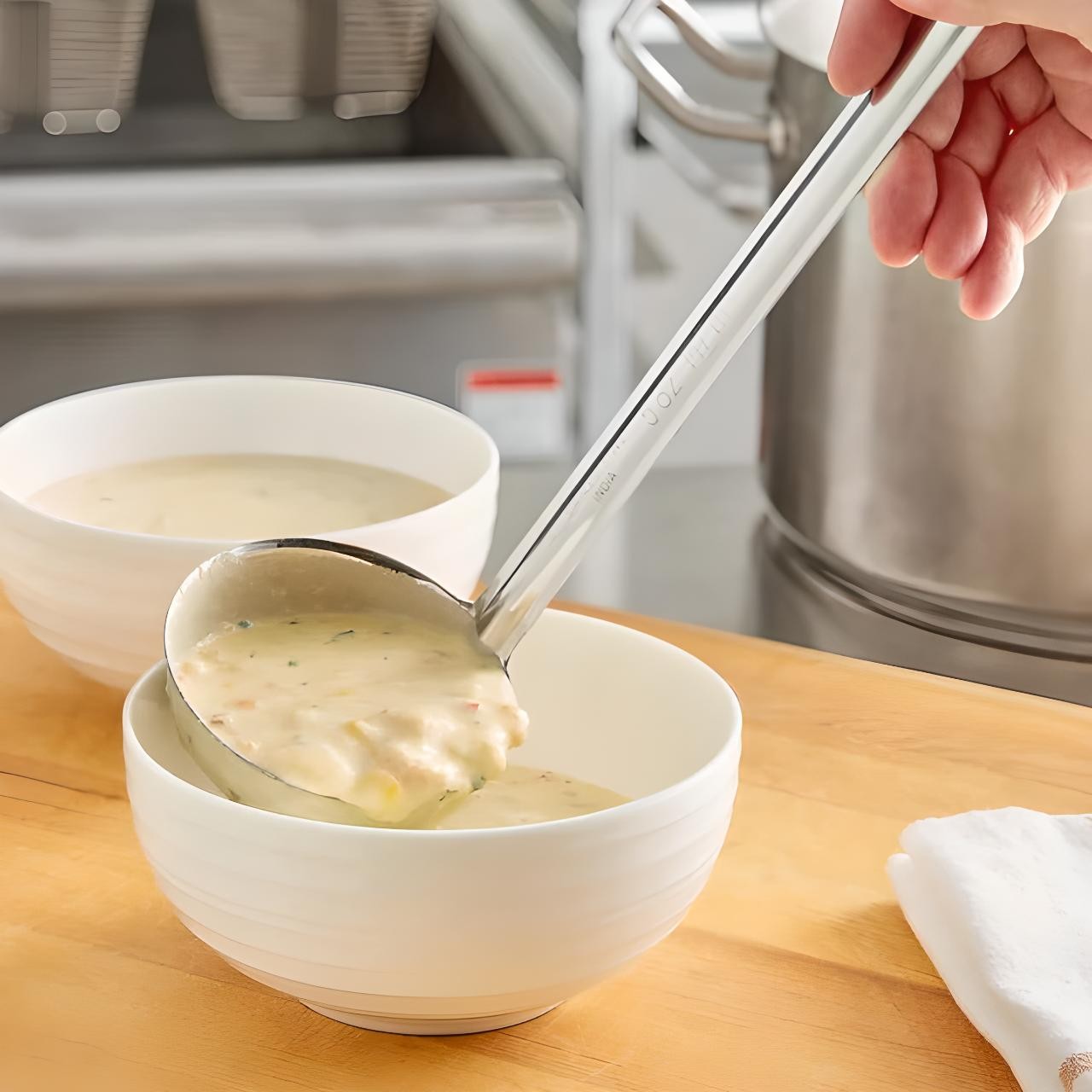OCS Parts Set of 3 Stainless Steel Culinary Ladles | 1, 3, and 5 Ounce Ladles