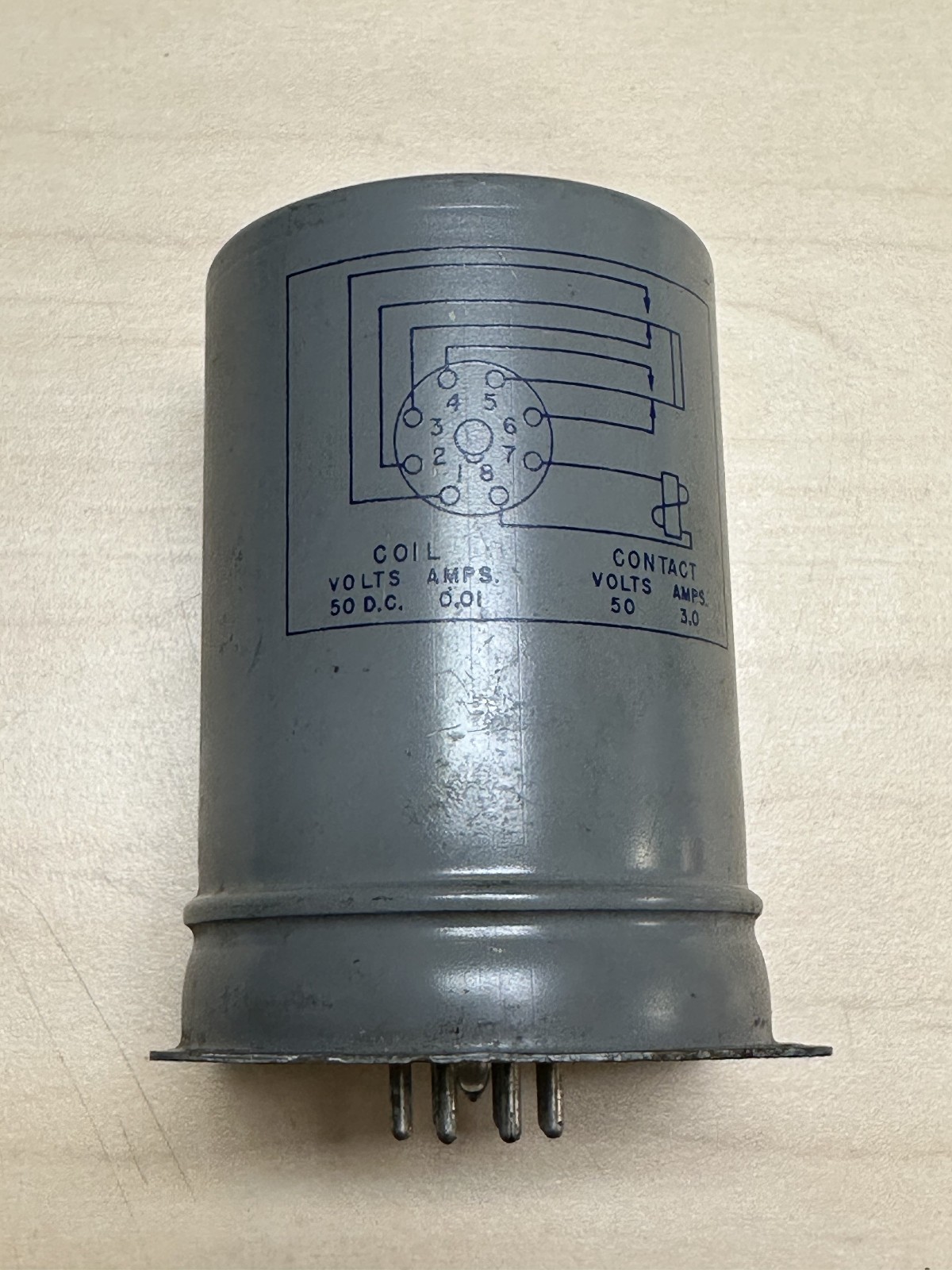 Vintage CP Clare SG 8034 Sealed Industrial Relay – Tested Continuity at 0.03Ω