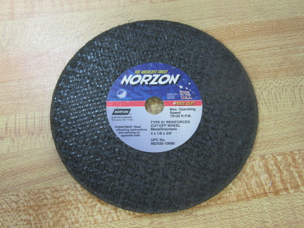 Norton 66243510680 Cut-Off Wheel 4″ x 1/8″ x 3/8″ (Pack of 15)
