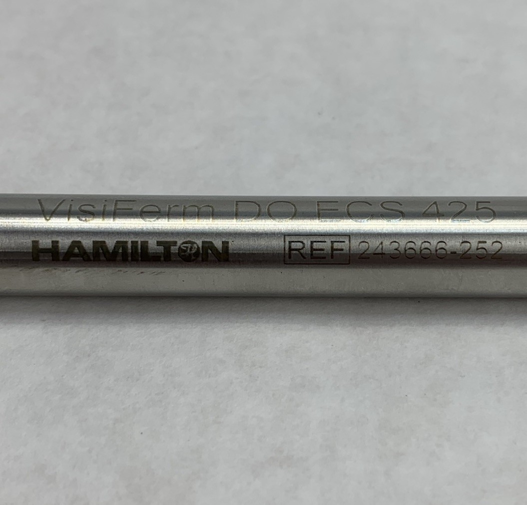 Hamilton Visifirm 243666-252 Heat No. 539157 DO ECS 425 Optical Sensor