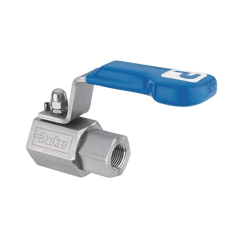 PARKER HPBYB8FF Manual 2-Way Ball Valve,NPT,316 SS 4EUK3