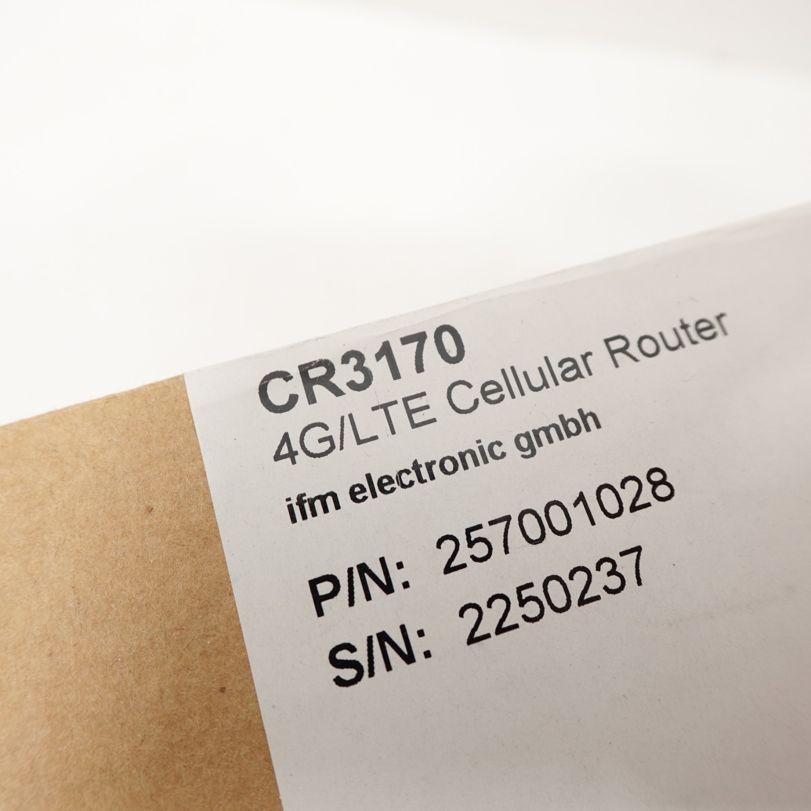 IFM CR3170 4G LTE Cellular Router P/N 257001028 New in Box Made in Germany