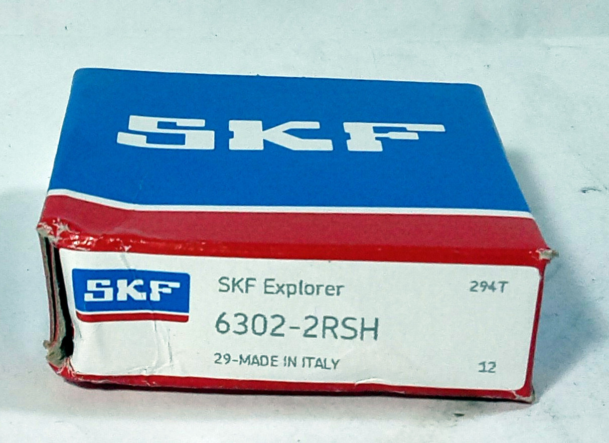 1 NEW SKF 6302-2RSH RADIAL DEEP GROOVE BALL BEARING NIB ***MAKE OFFER***