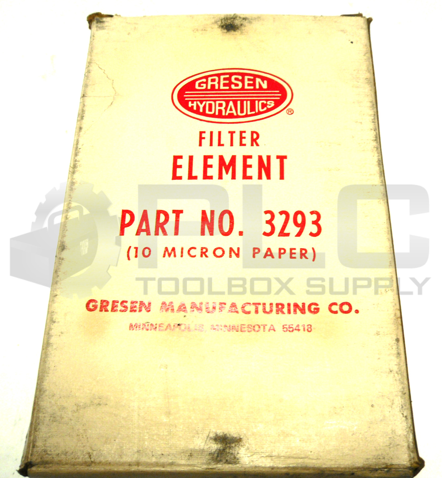 NEW GRESEN 3293 FILTER ELEMENT 10 MICRON PAPER