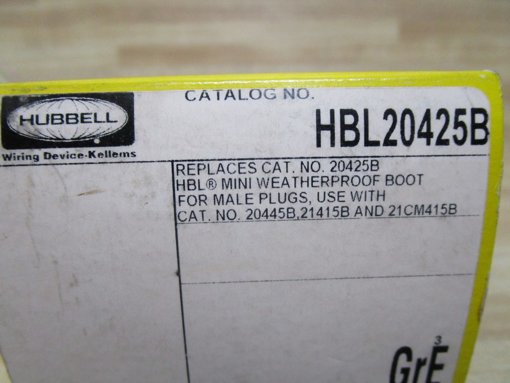 Hubbell HBL20425B Mini Weatherproof Boot (Pack of 3)