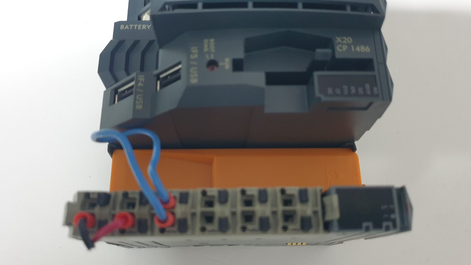 B&R Automation PLC System with CPU and I/O Module X20 CP 1486