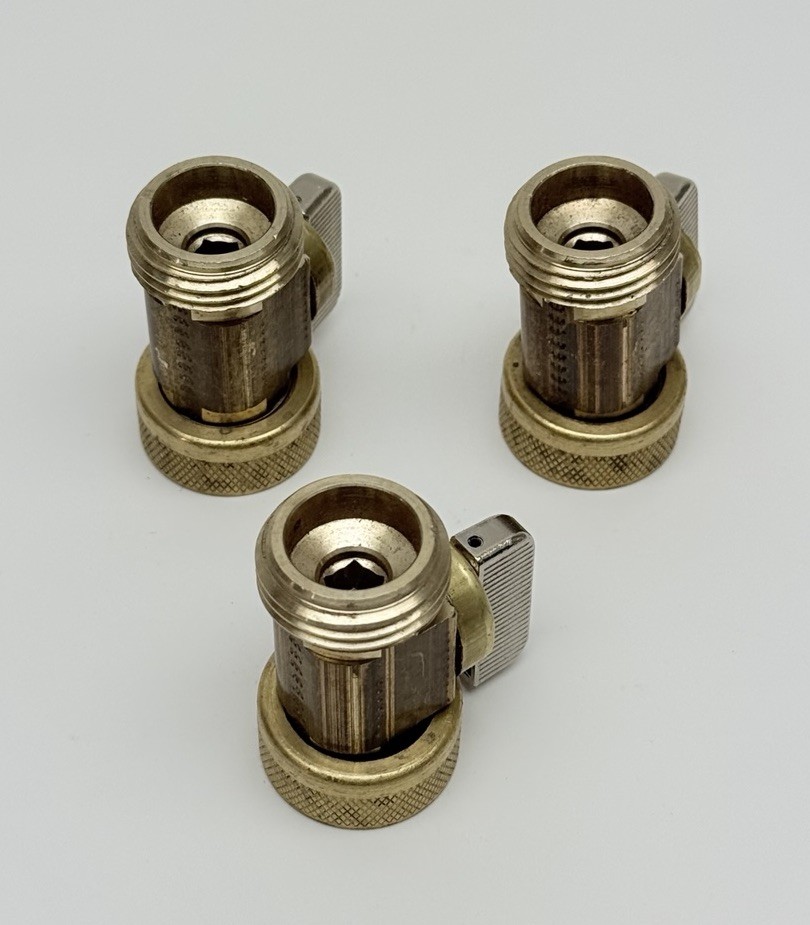 Lot Of 3, Dahl 3/4″ Female x 3/4″ Male Ball Valve, Brass