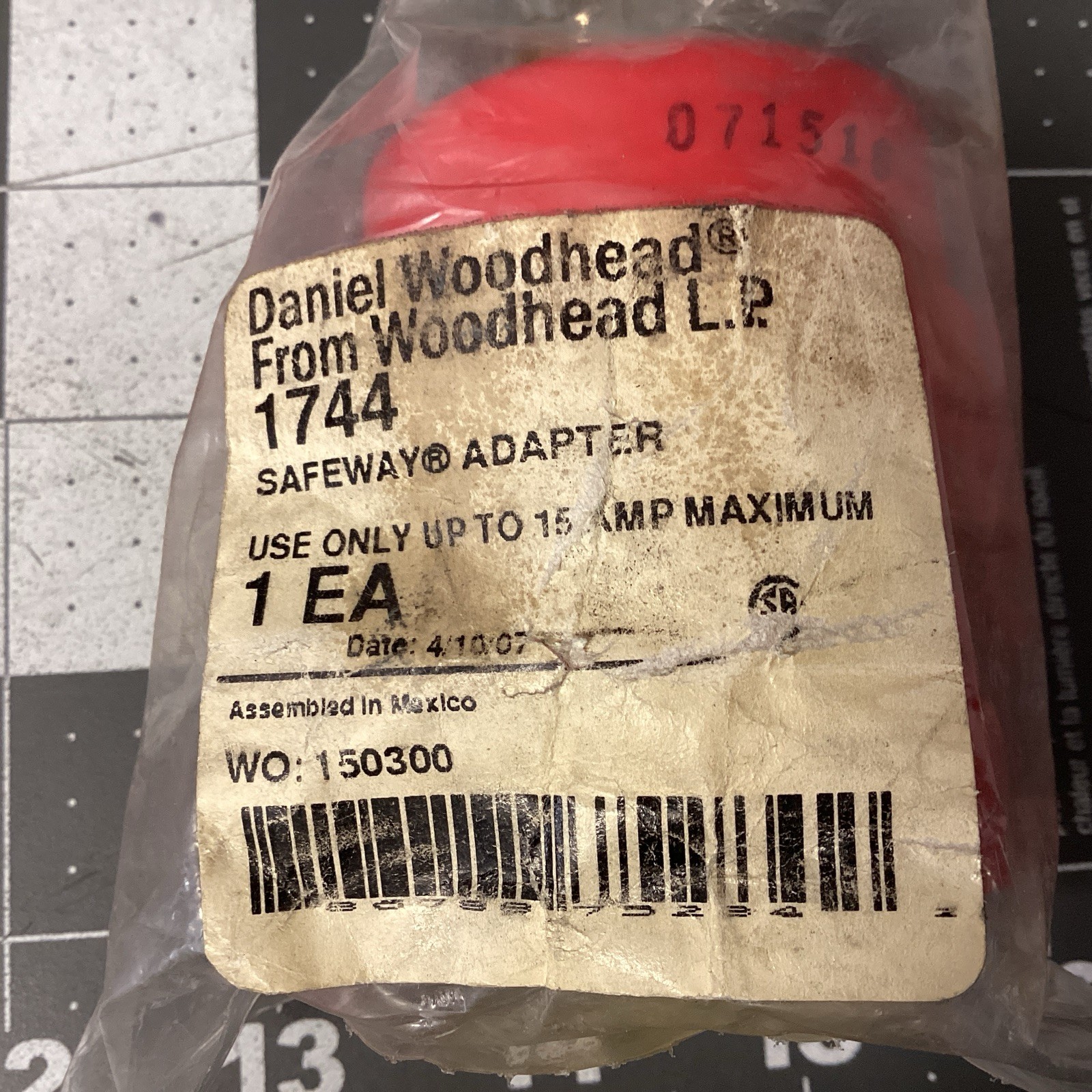 DANIEL WOODHEAD SAFEWAY ADAPTER L5-20R (LPW130R)