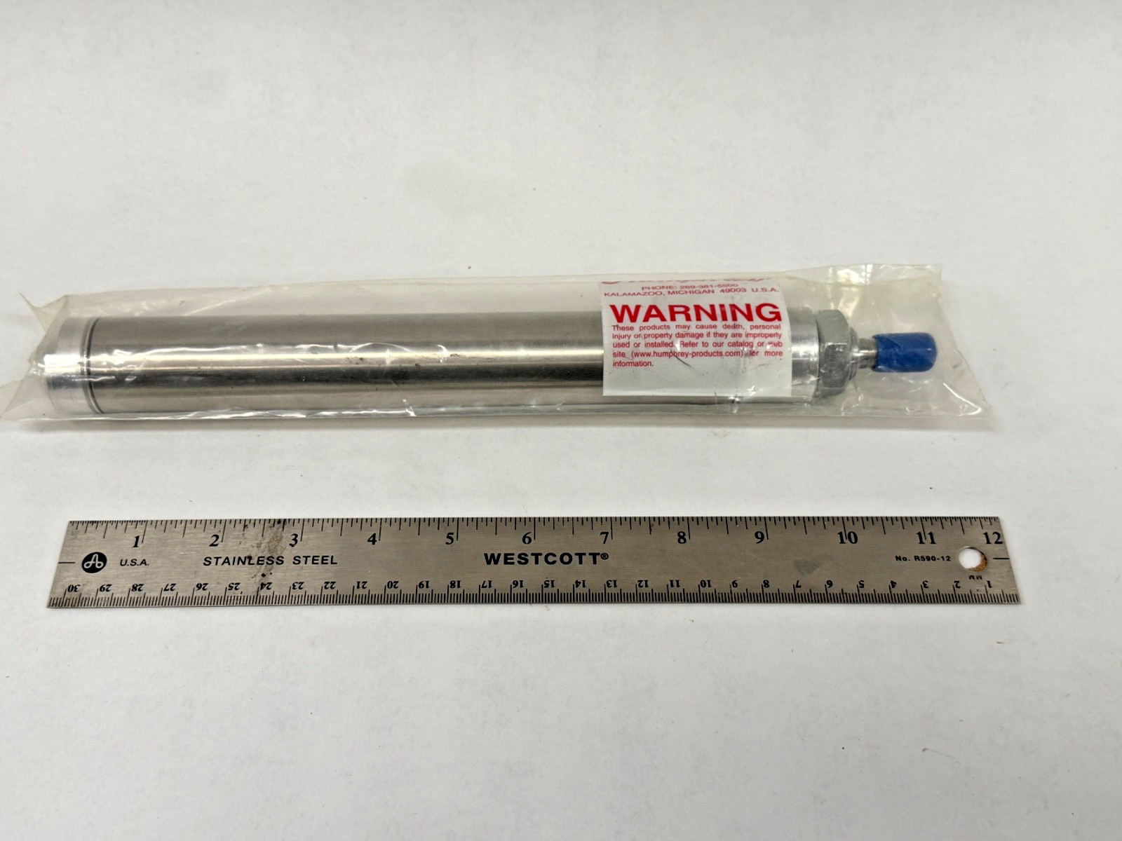 New Sealed Humphrey 25-D-7 Double-Acting Pneumatic Cylinder 1.25 Bore 7″ Stroke