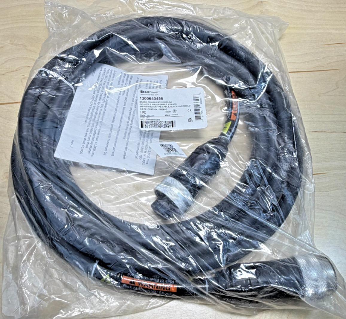 Woodhead CC4030K17M060G Brad Power SK QC 4-Pole Cable, 10/4 1300640456