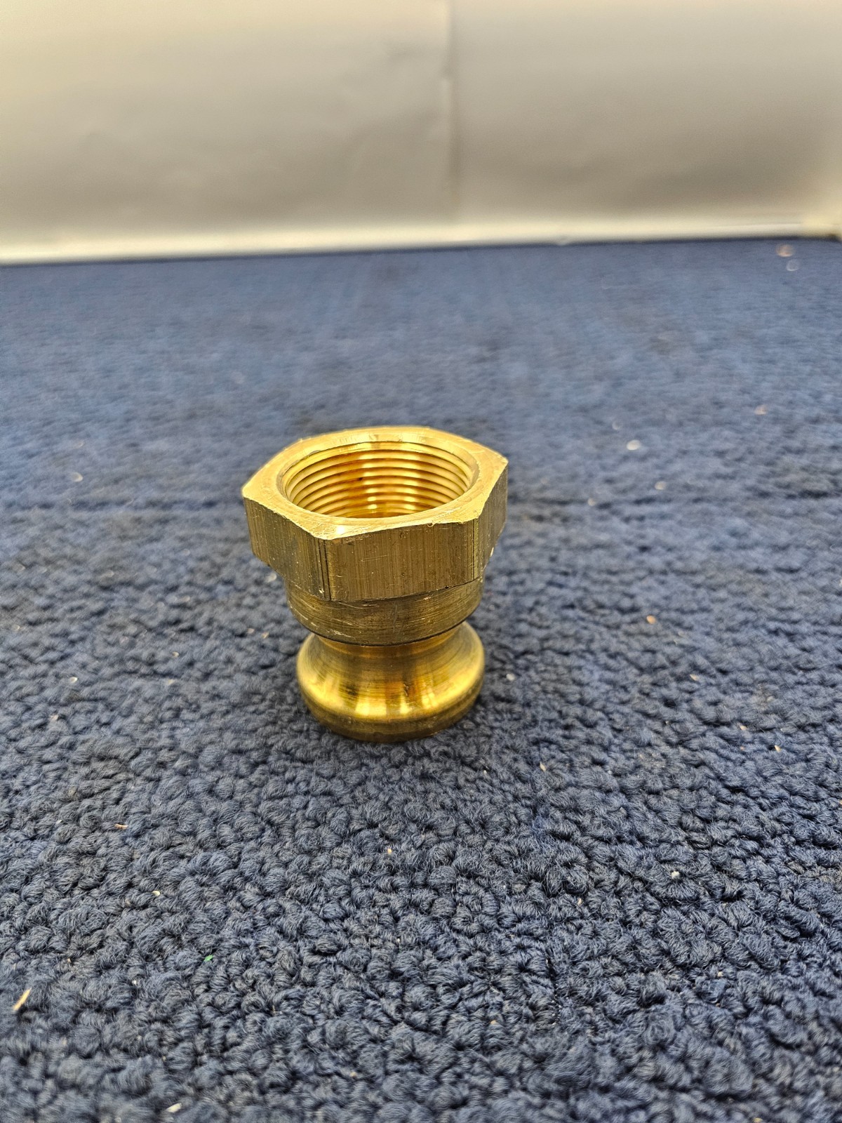 (QTY 4) PT-12A COUPLER BRASS FINISH 1-3/4 Inches Diameter x 2-3/8″