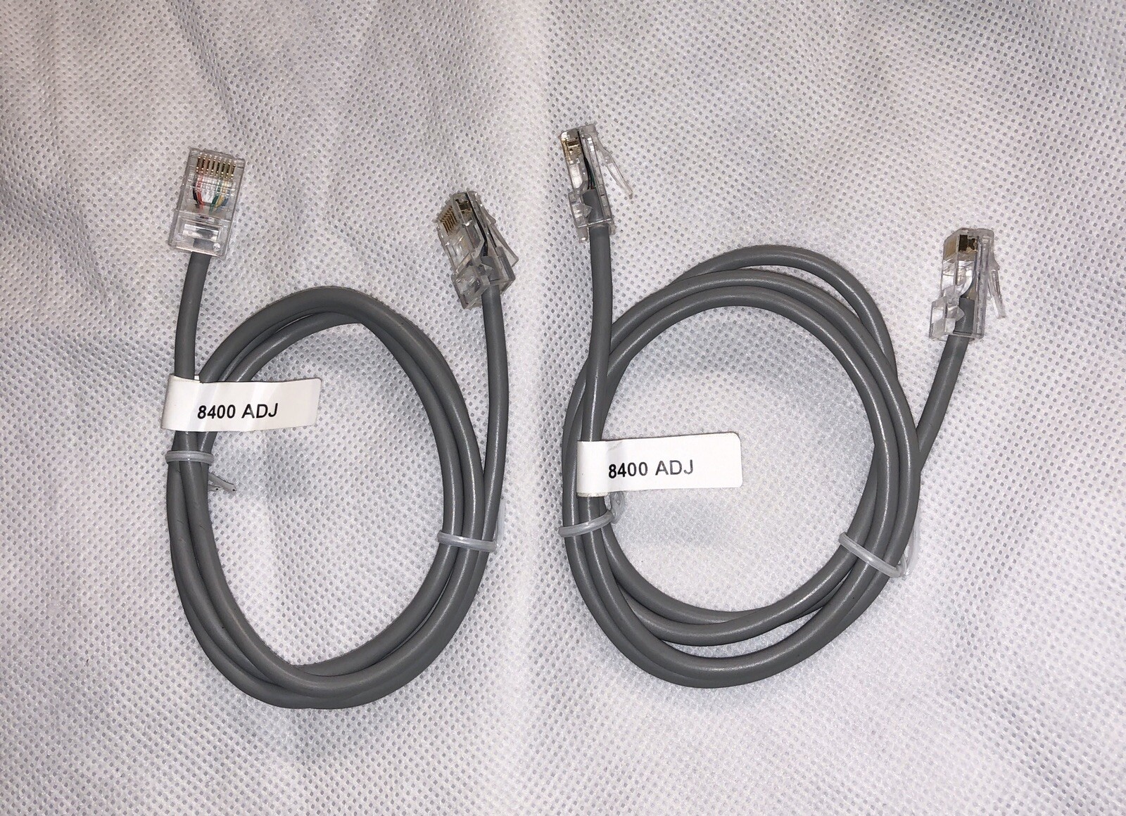 2x Plantronics 8400 ADJUNCT EHS Cable Avaya Headsets 8403 8405 8410D 8411D 8434D