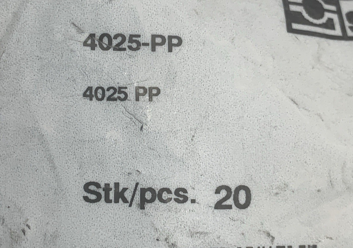 STAUFF 4025-PP PLASTIC CLAMPS ( BAG OF 40 PCS/20 PAIR) w/ FASTNERS **NEW**