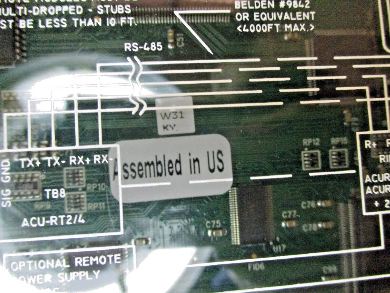 GE Security ACURT2 136168-01 Rev Q UTC Fire & Security American Corp. 46304WVS