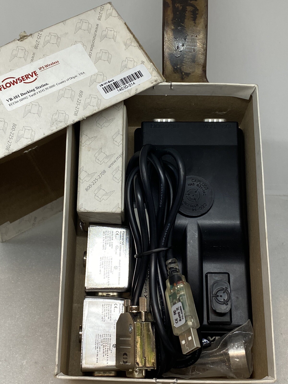 FLOWSERVE IPS Wireless VB-101 Docking Station Kit VB-105-IPS Cable NEW OEM