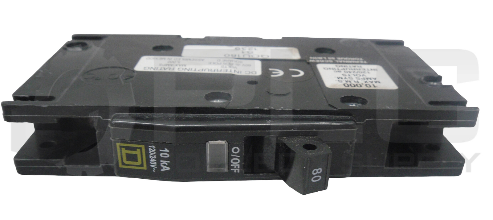 LOT OF 3 SQUARE D QOU180 CIRCUIT BREAKER 80A 120/240V TYPE QOU