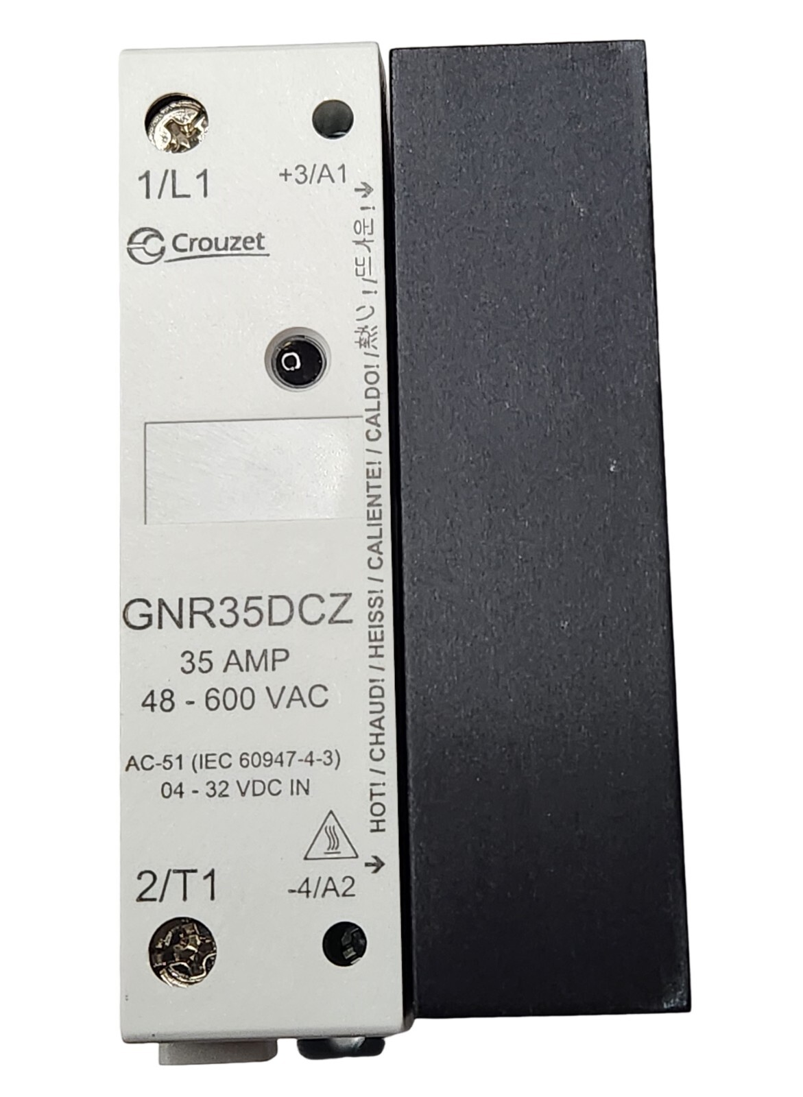Crydom Crouzet GNR35DCZ Solid State Relay Din Rail Mount 48-600 VAC 4-32 VDC 35A