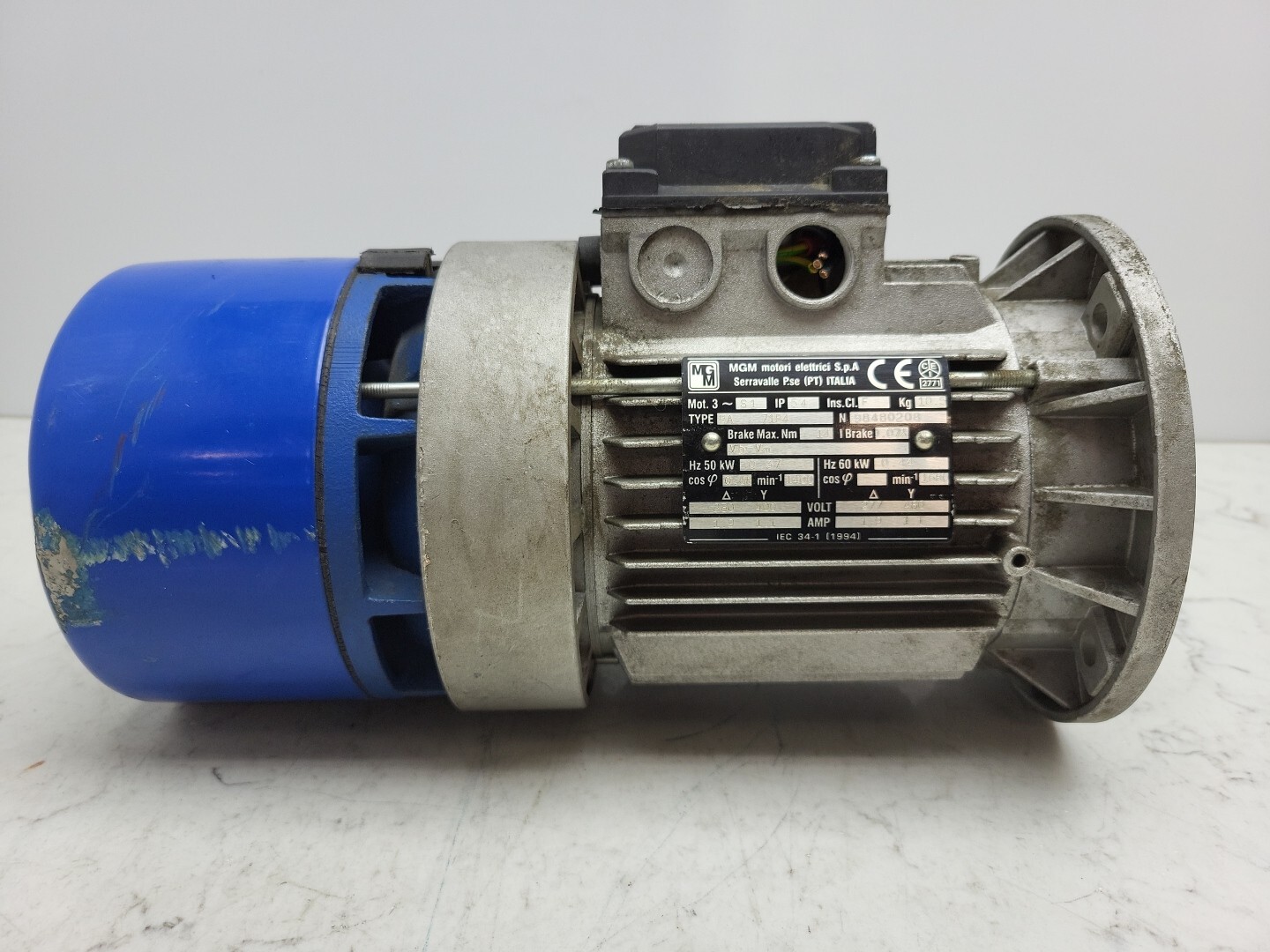 MGM Brake Motor BA 71B4 277/480V IP54 S1 1.9 1.1 Amp
