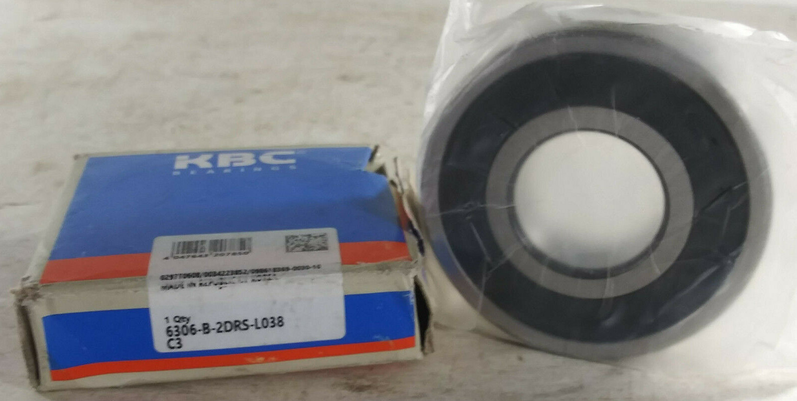 1 NEW KBC 6306-B-2DRS-L038-C3 BEARING NIB ***MAKE OFFER***