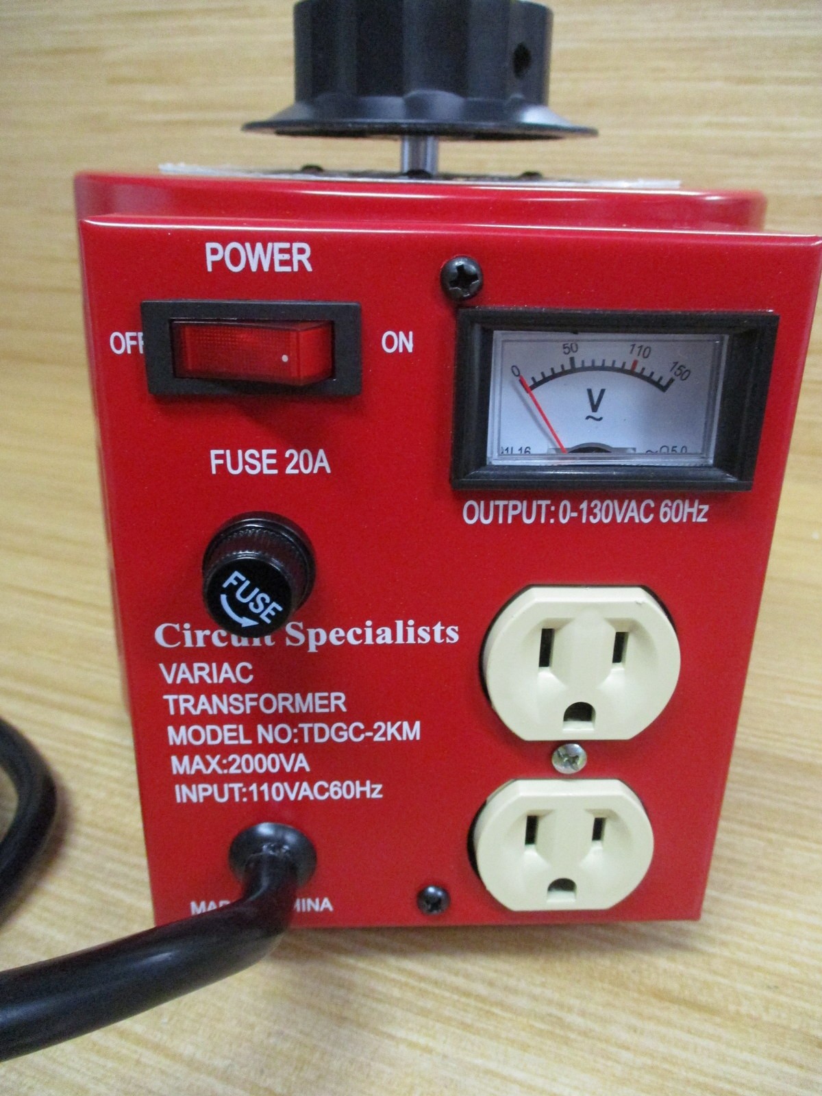 Circuit Specialists TDGC-2KM Variac Transformer TDGC-2KVA