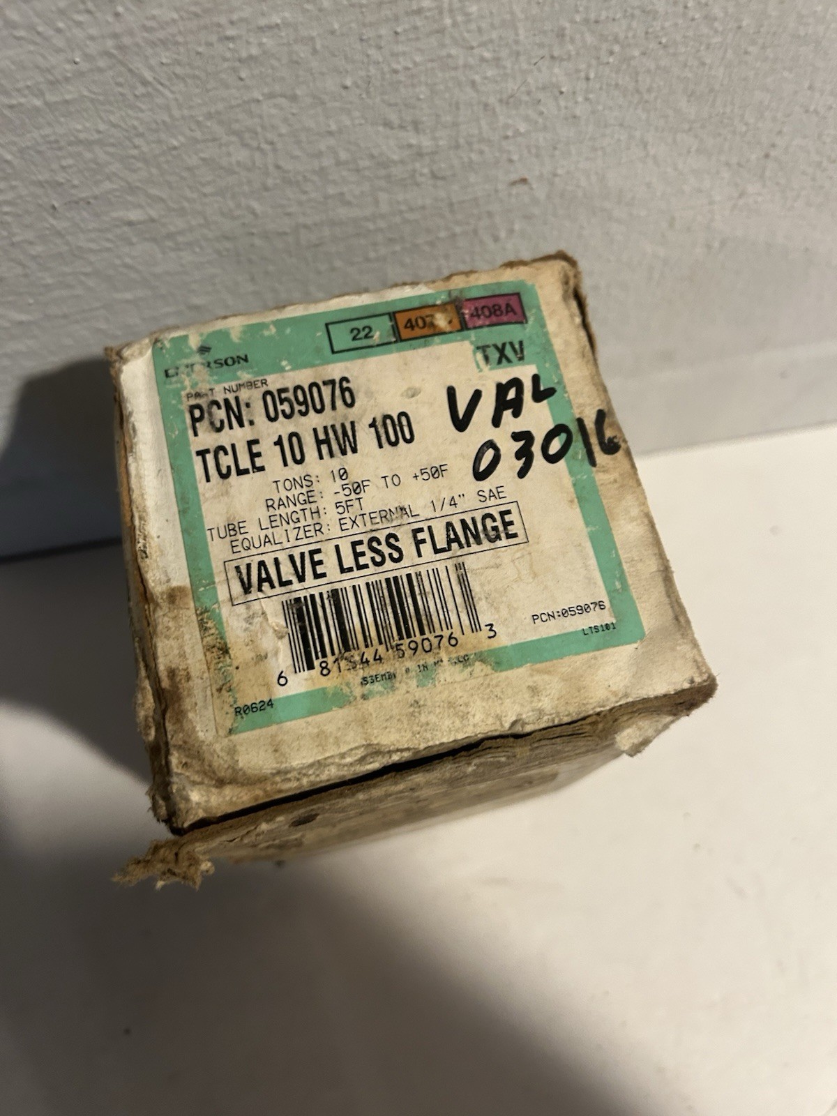 NOS ALCO Thermo Expansion Valve TCLE-10-HW-100 10-ton 5′ Tube R22