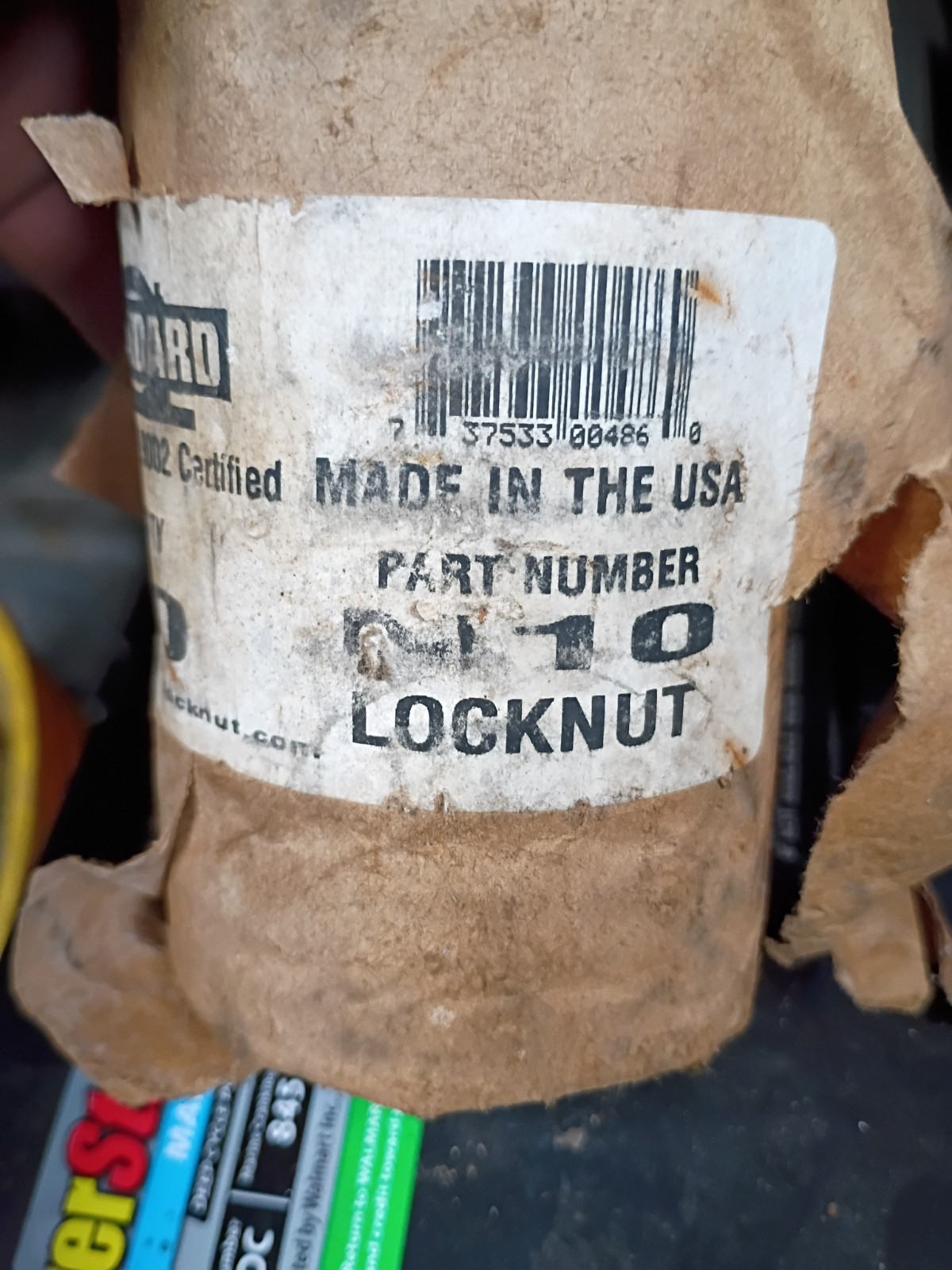 STANDARD LOCKNUT D 1 10 Qty 10