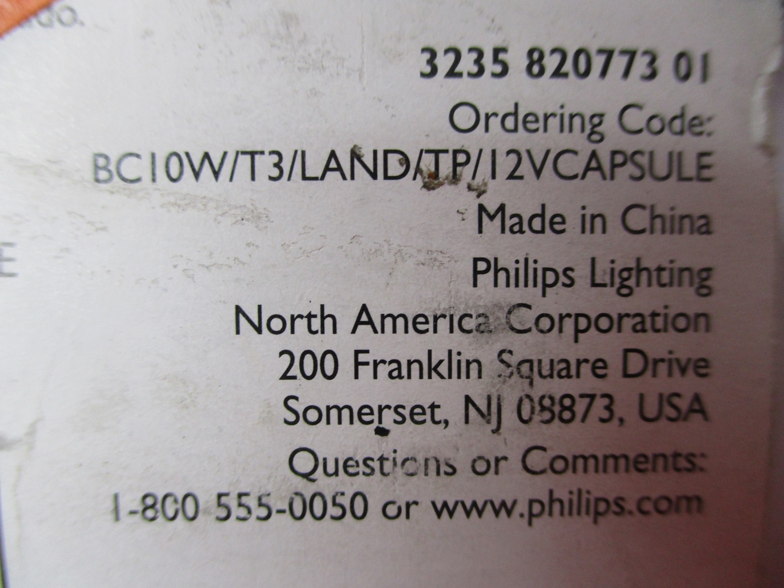PHILLIPS 323582077301 HALOGEN T3 10 WATT LAMP PKG OF 2 (AS PICTURED) NSMP