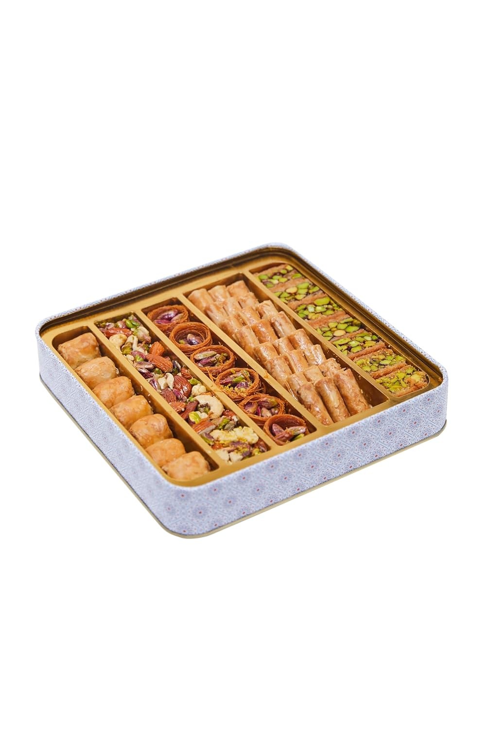 1.1 Lb Assorted Premium Baklava Pastry Gift Box Halal Snacks, Turkish Dessert
