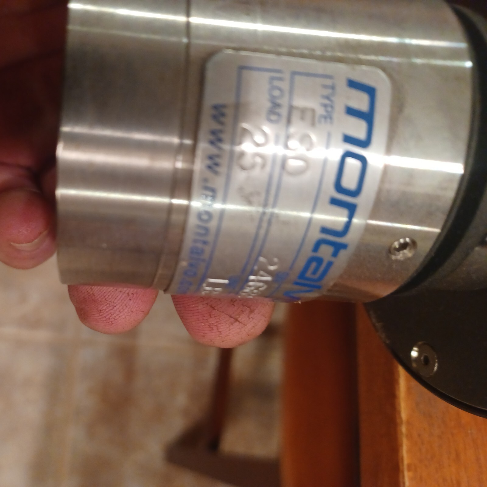 Montalvo Tension Control Load Cell, ES0, 25 LB roller assembly