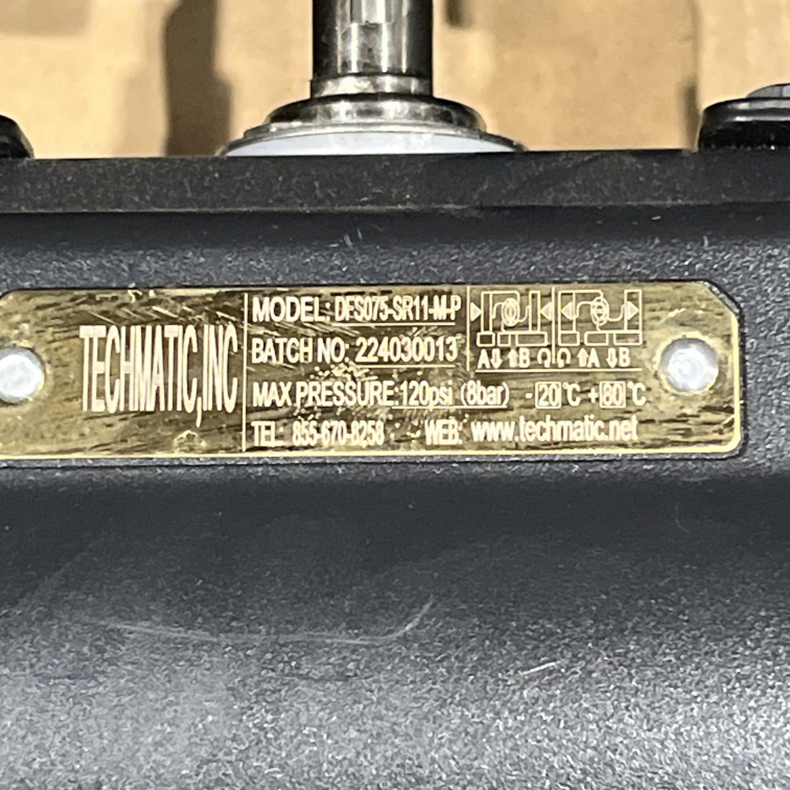 🔥Techmatic DFS075-SR11-M-P W/ ALS-400M2, 4M310-08, 1” CF8M, New Free Ship🇺🇸