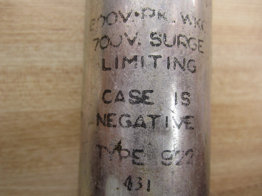 Part 81-FD Capacitor Type 922 431
