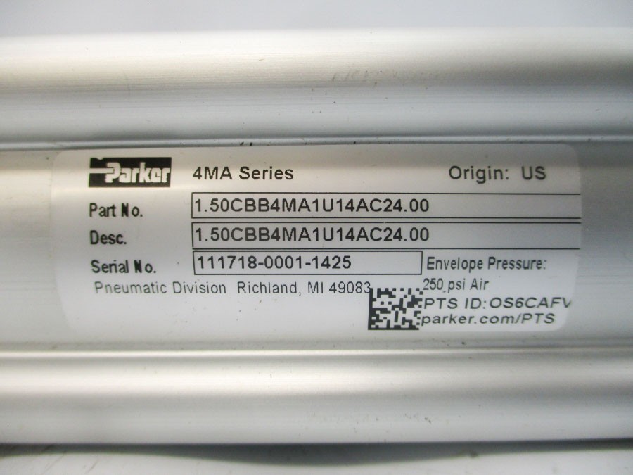 PARKER 1.50CBB4MA1U14AC24.00 SER. 4MA 250PSI NSNP