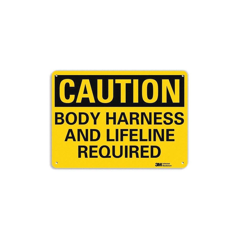 LYLE U4-1092-RA_10X7 Safety Sign,7 in x 10 in,Aluminum 35JJ15