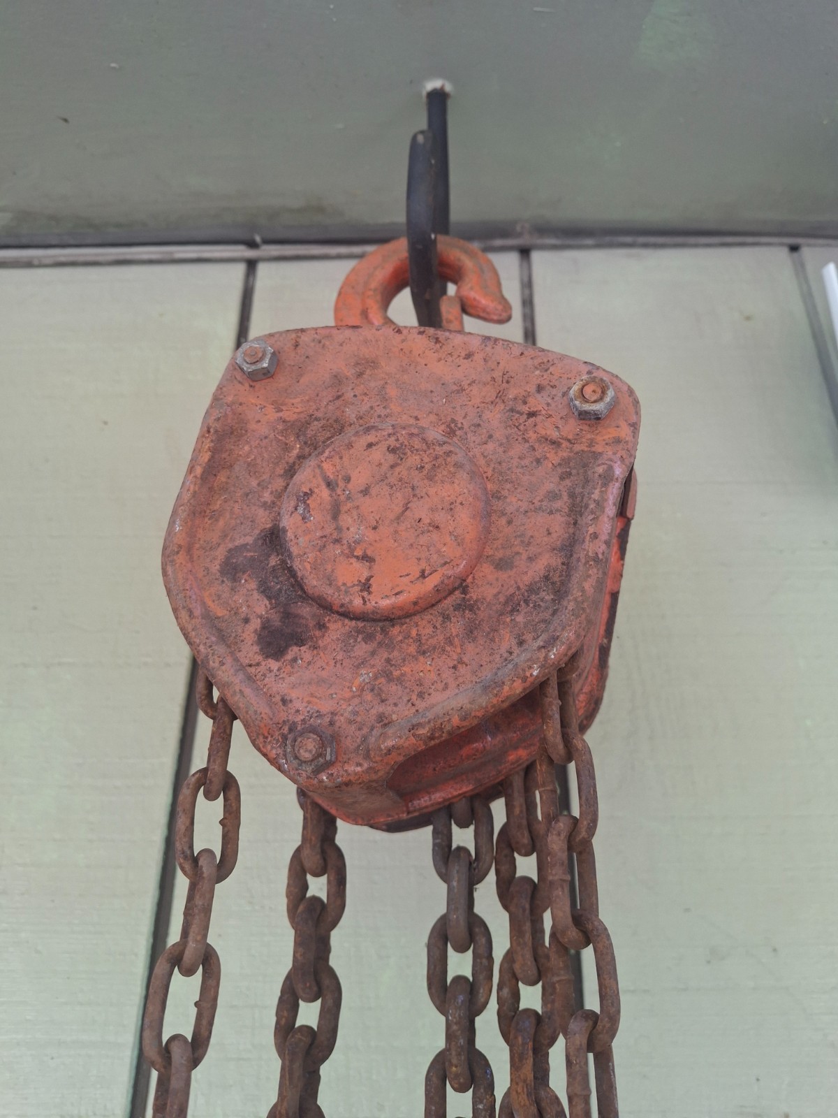 Tiger Tom 1/2 Ton Manual Hand Chain Hoist 9″ Long 1/4 Thick 5 Ft Pull Chain