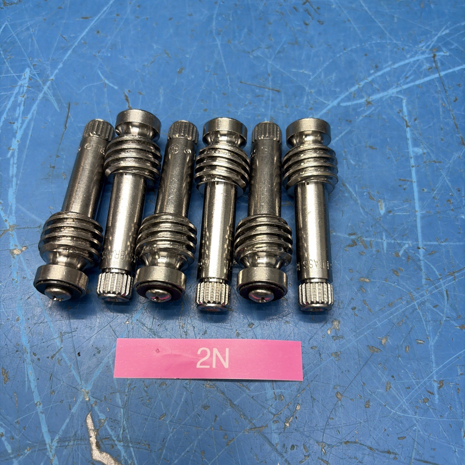 (6) T&S Brass 000812-25 Spindle, Left Hand, Faucet, Brass NNB + Warranty