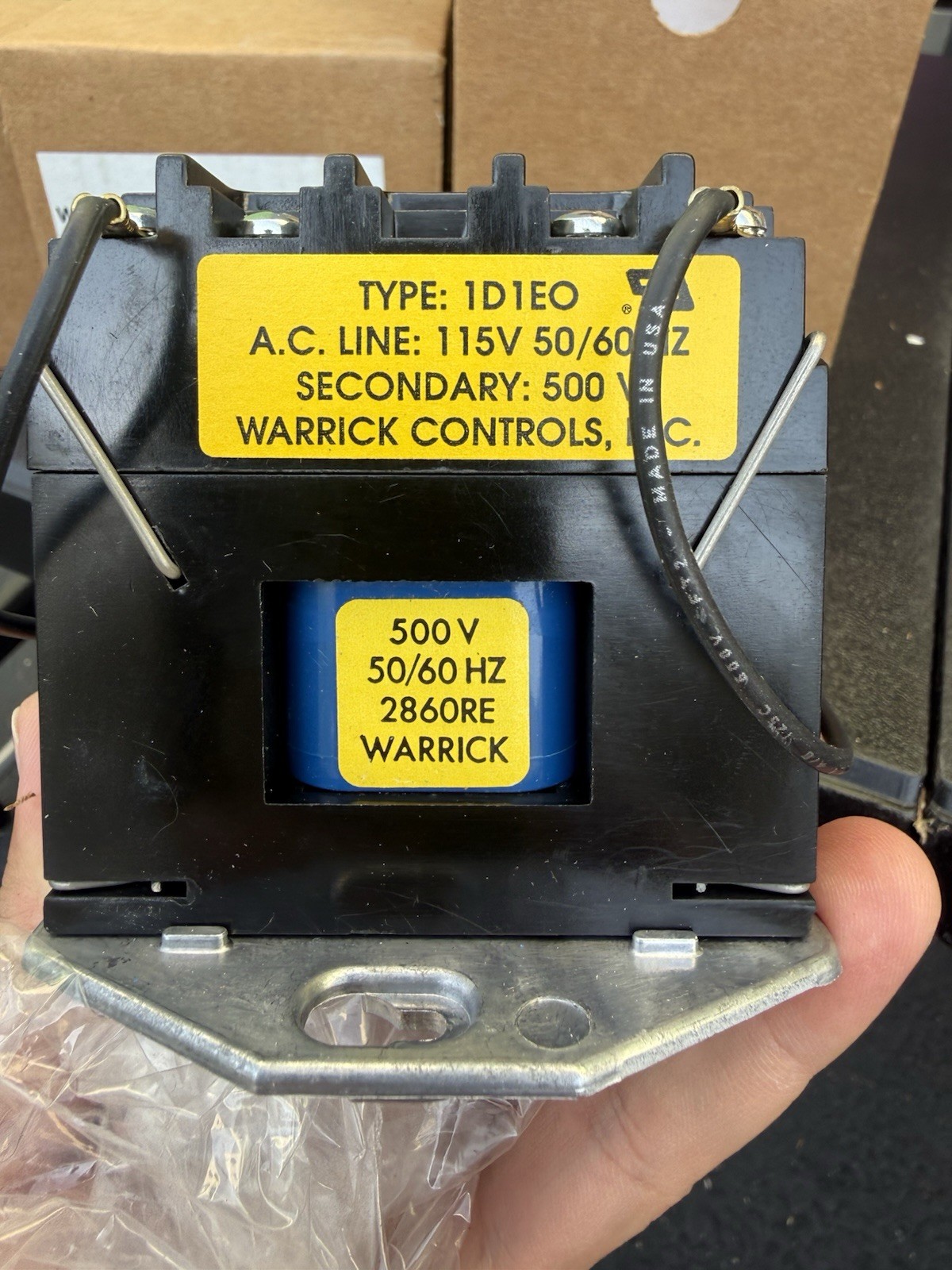 Charles F. Warrick Type 1D1E0 Electrode Relay Control – 115V / 500V Secondary