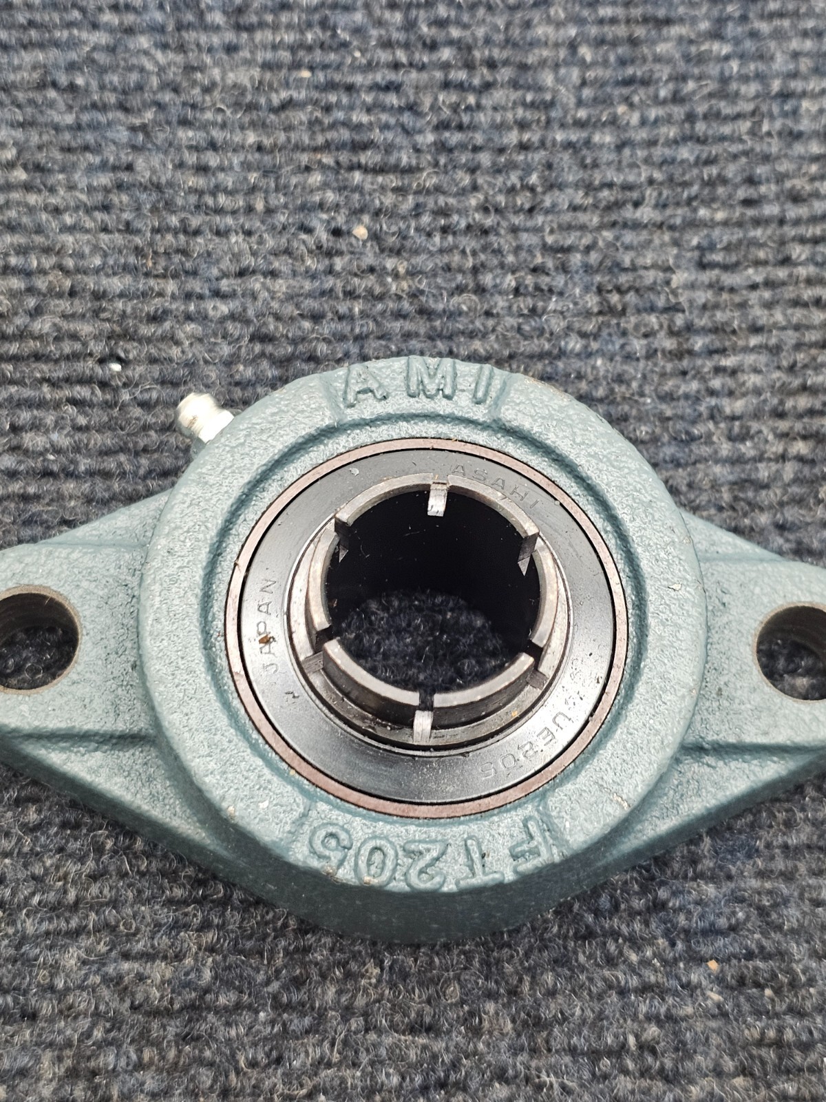 AMI FT205 2-Bolt Flange Mount Bearing With Asahi UE205 Insert Bearing