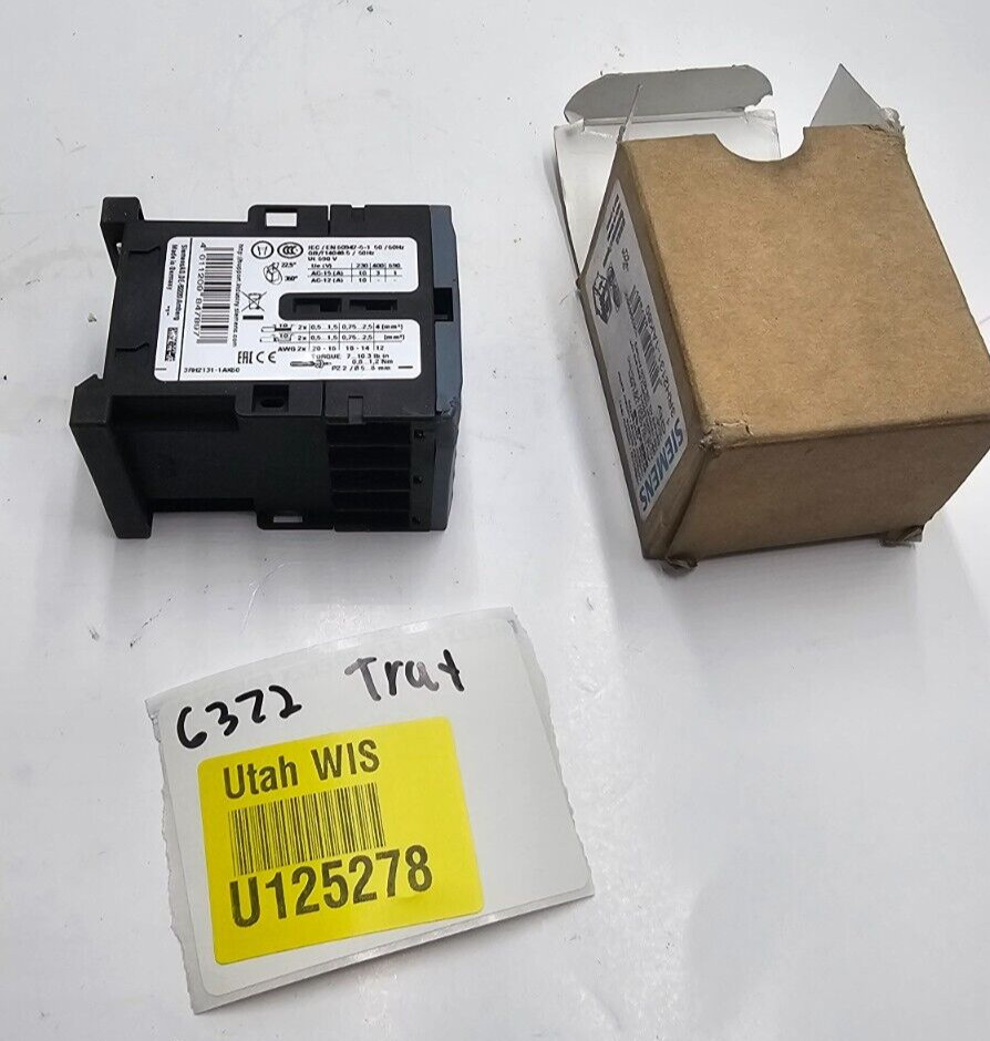Siemens Sirius Contactor Relay 110V 50Hz/120V 60Hz 3RH2131-1AK60
