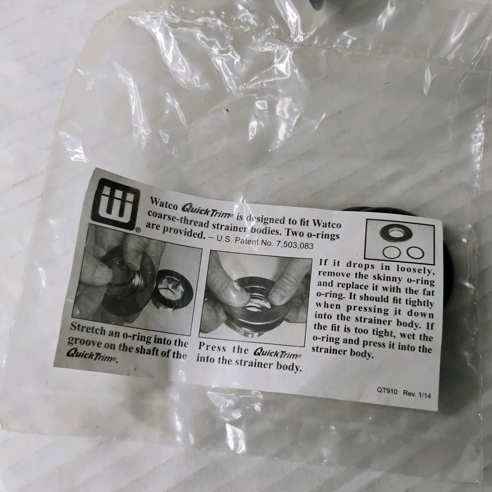 Watco 959290-BZ QuickTrim Lift and Turn Drain Kit Oil Rubbed Bronze NIB CIB