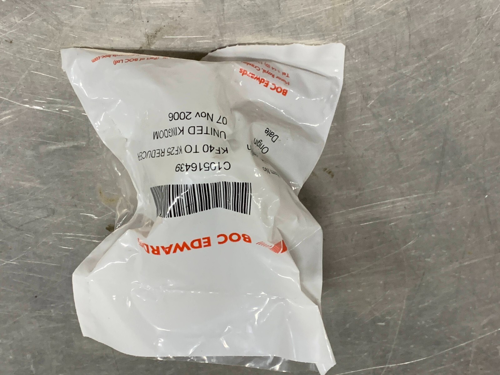 BOC Edwards KF40 to KF25 Reducer Aluminum P/N C10516439