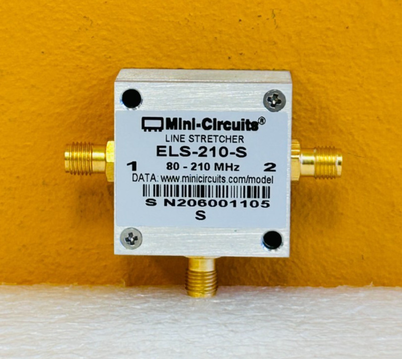 Mini Circuits ELS-210-S, 80-210 MHz, SMA (F) 360° Electronic Line Stretcher New!