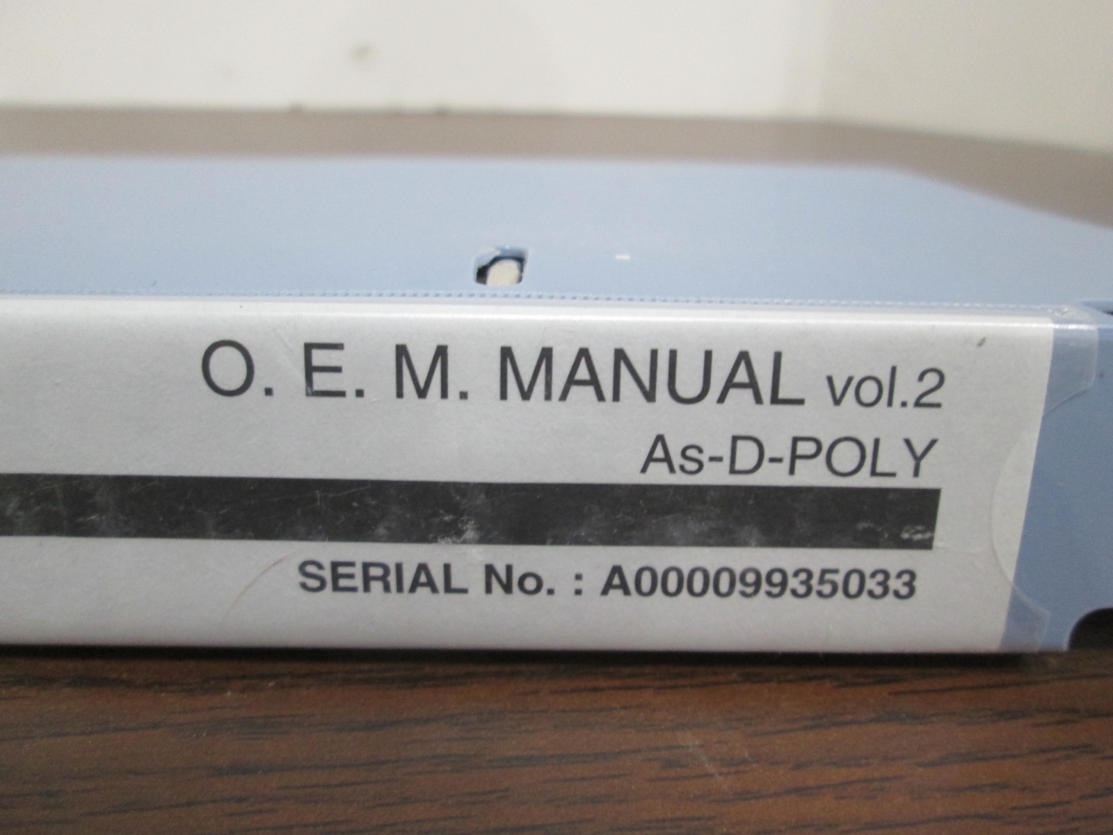 Tokyo Electron, ALPHA-8S-E, As-D-Poly O.E.M. Manual, Vol 2, Used