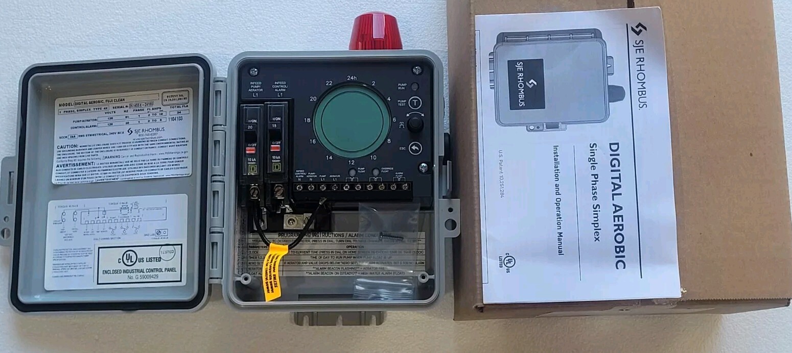 SJE Rhombus Fuji Clean USA Digital Aerobic Control Panel
