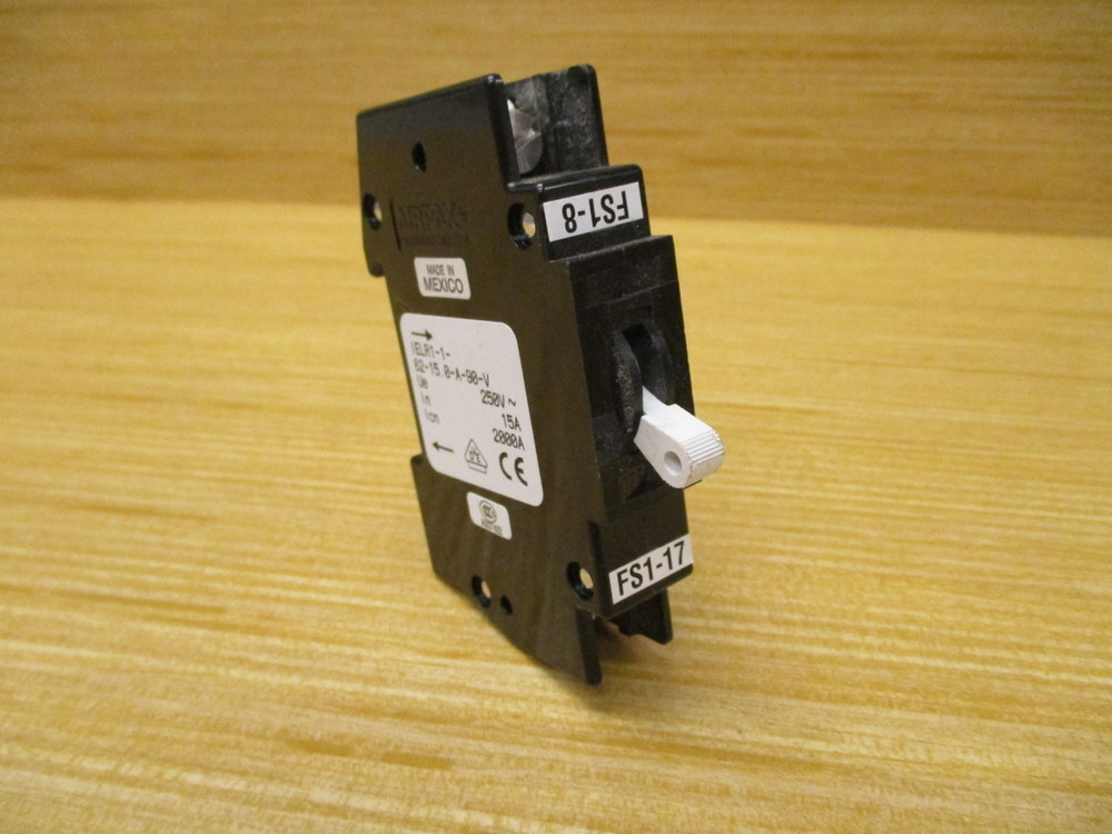 Airpax IELK1-1-62-15.0-A-90-V 15A Circuit Breaker IELK1162150A90V (Pack of 3)