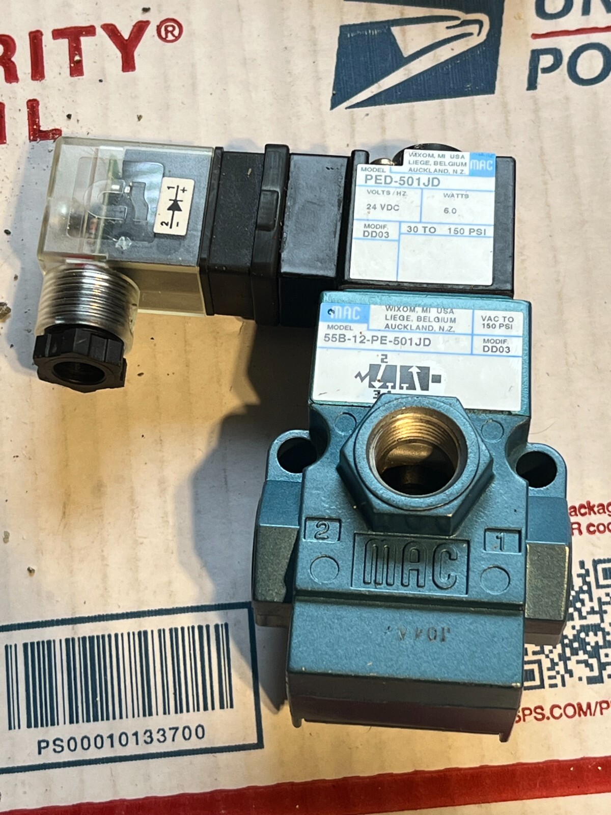 mac 55b-12-pe-501jd nos no packaging 24vdc