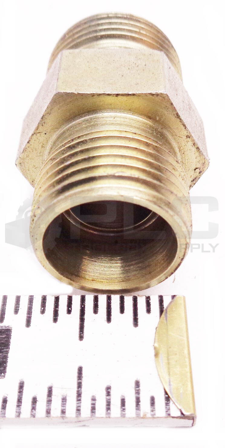 LOT OF 6 NEW PARKER 3/8″IDx13/16″ OD COMPRESS 7/16″IDx3/4″OD MALE HYD FITTINGS