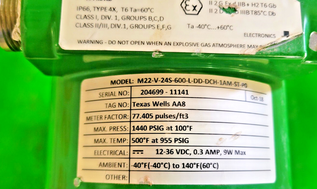 ⚡VORTEK PRO-V VORTEX FLOW METER 3″ CL600 RF SS PESSCO OFFERING 1 G051625-8-14 🗽