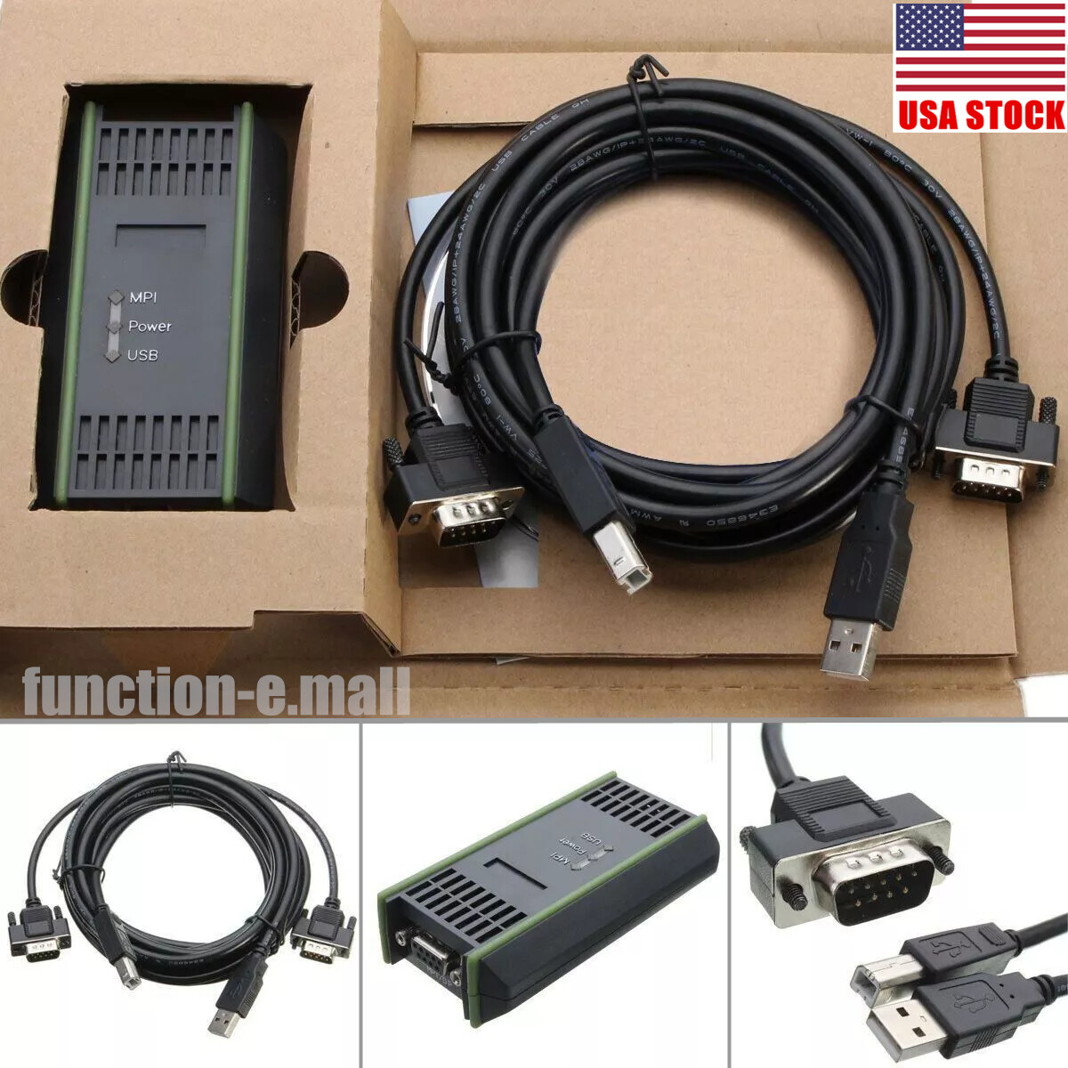 2.5M USB-MPI USB-PPI PLC Cable for Siemens 6ES7972-0CB20-0XA0 S7-200 300 400