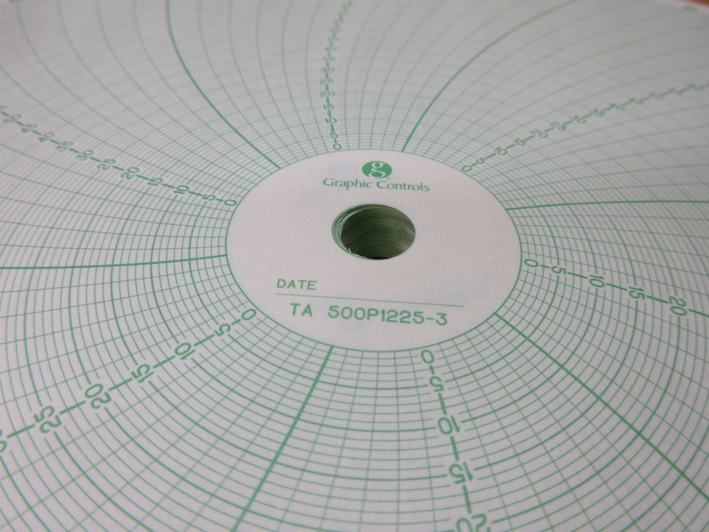 Graphic Controls 30540077 Recording Charts 500P1225-3